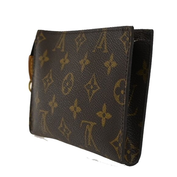 LOUIS VUITTON Logo BUCKET PM Pouch Bag Monogram Leather Brown - Picture 13 of 16
